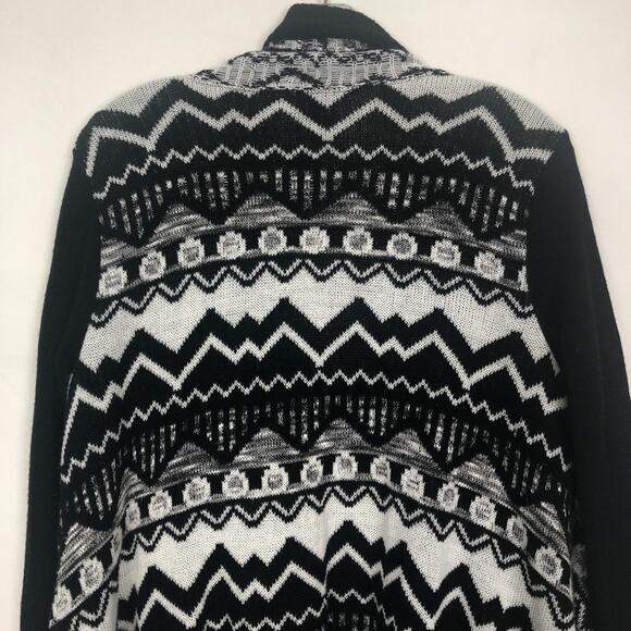 Wet Seal Open Front Tribal Print Cardigan Size Small Soft Stretch - Picture 7 of 10